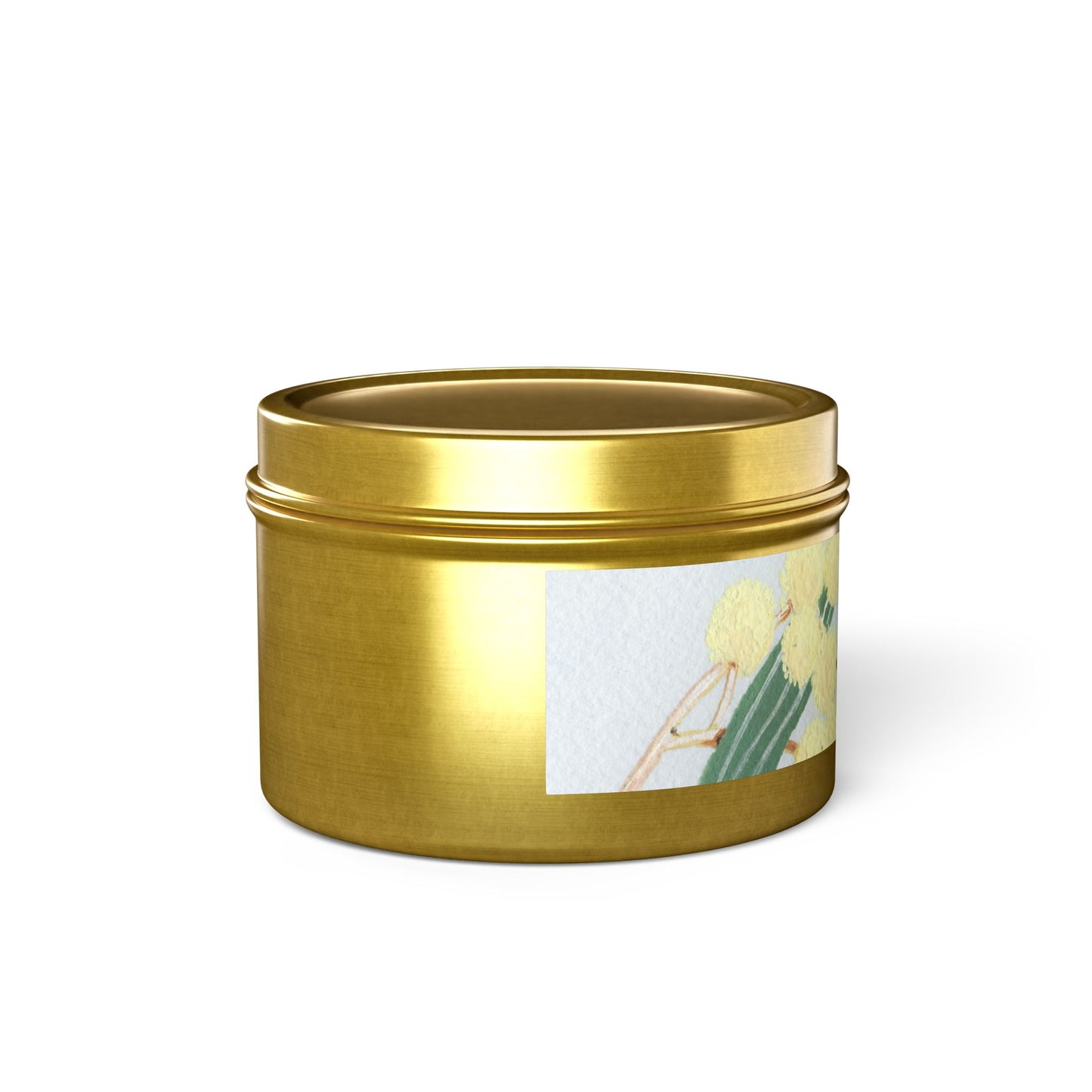 Australian Powder Puff Wattle Tin Candles - Multiple Scents