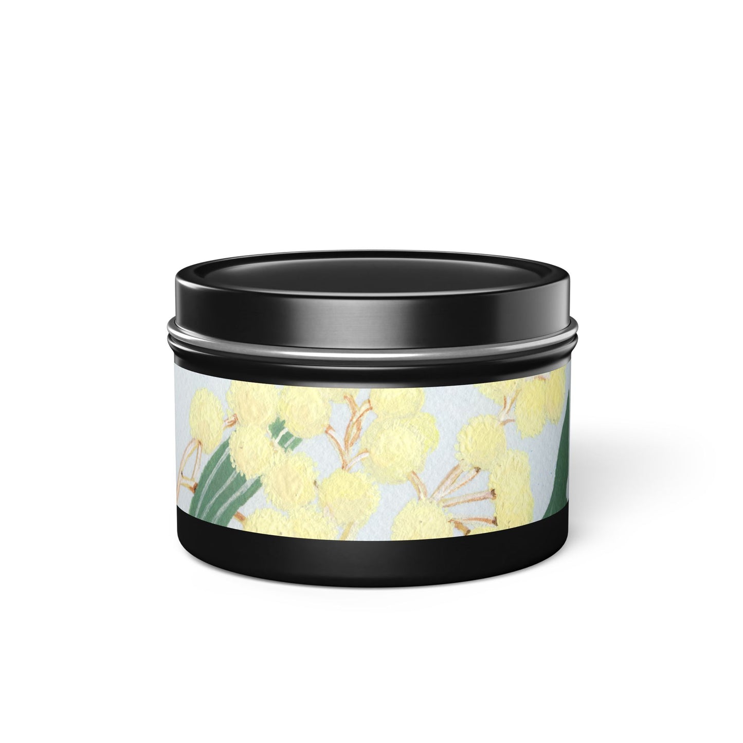 Australian Powder Puff Wattle Tin Candles - Multiple Scents