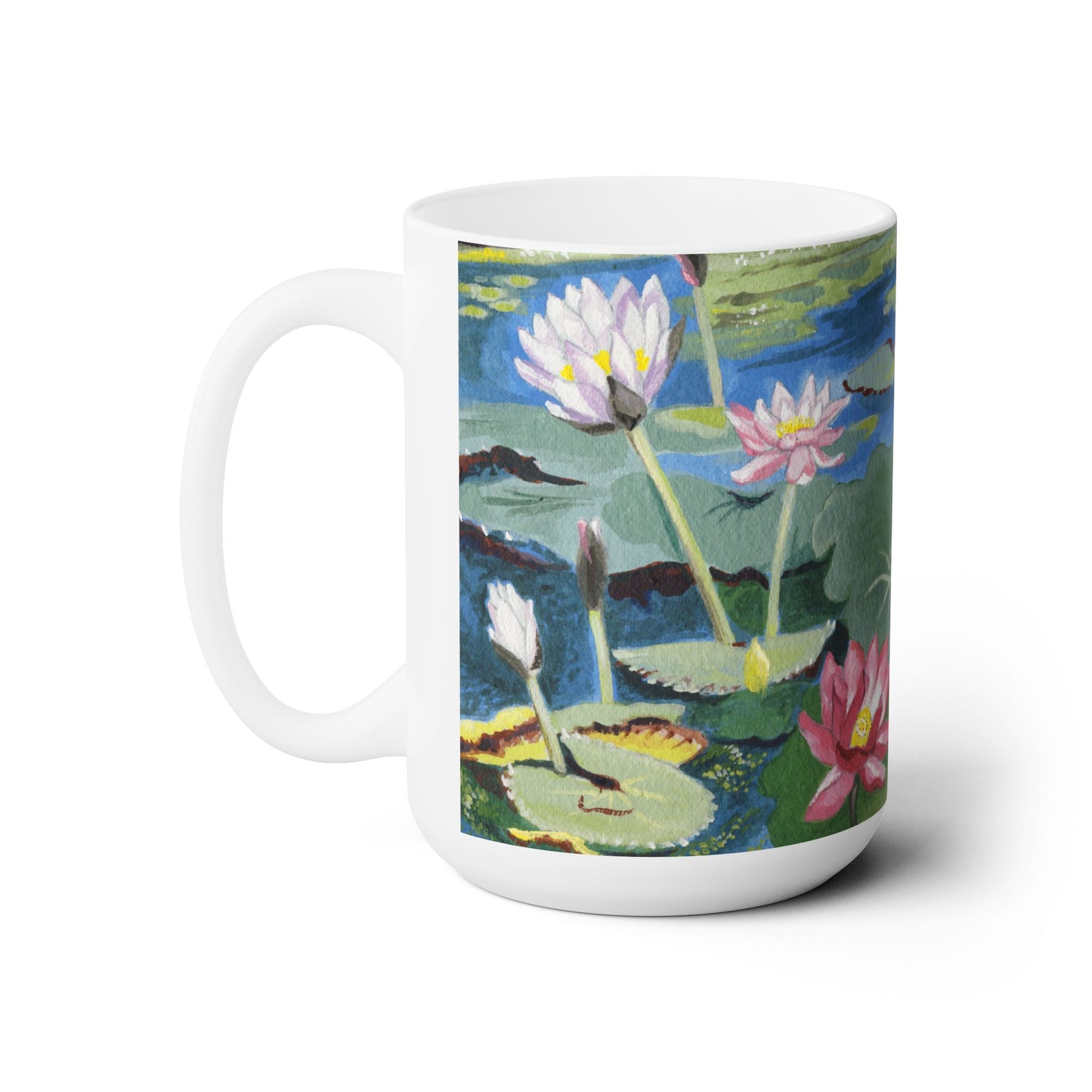 Australian Kakadu Red Lily Flora Print Ceramic Mug 15oz