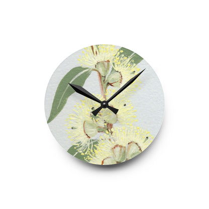 Australian (VIC) Messmate Stringybark Print Acrylic Wall Clock