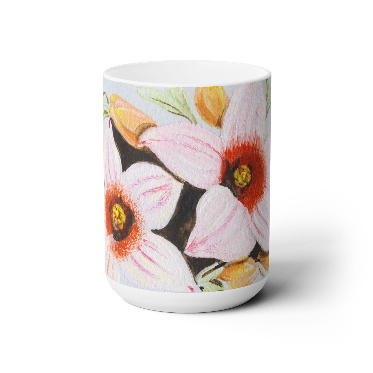 Australian Scrub Bottle Tree Flora Print Ceramic Mug 15oz
