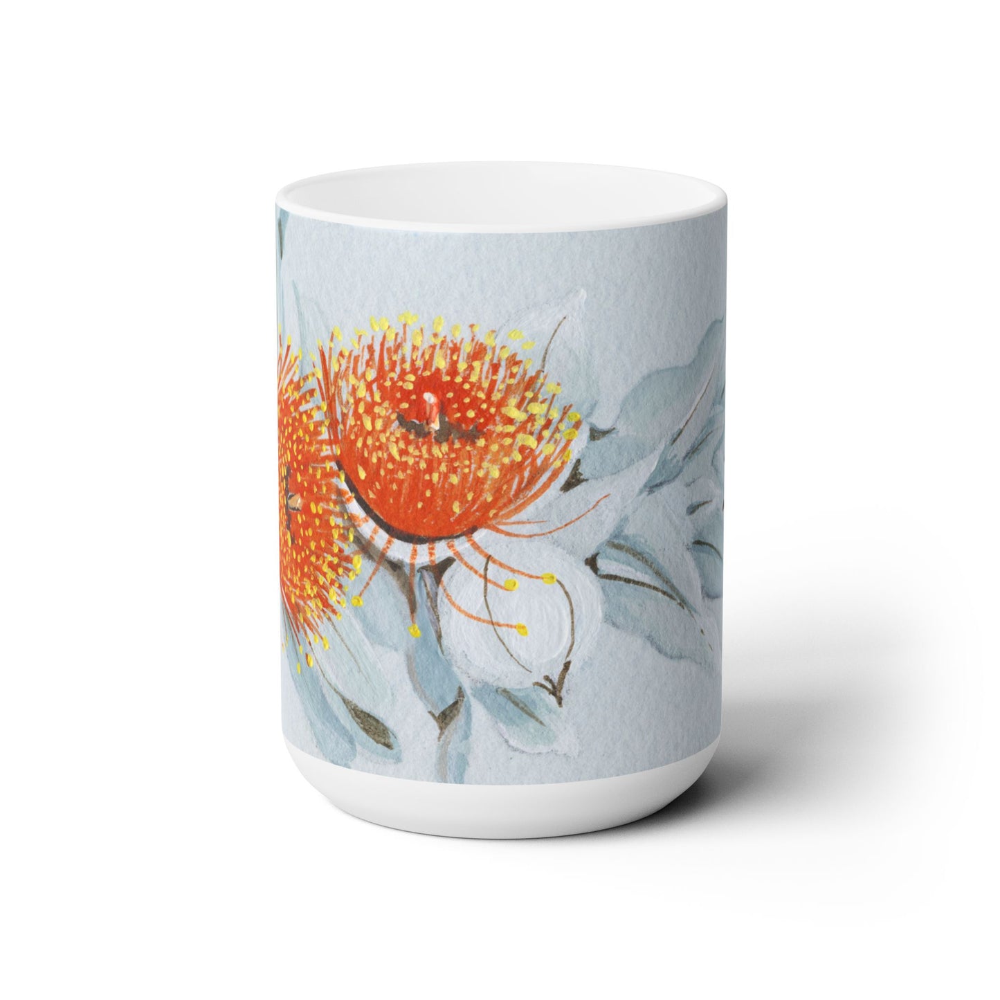 Australian (WA) Eucalyptus Mottlecah Flora Print Ceramic Mug 15oz