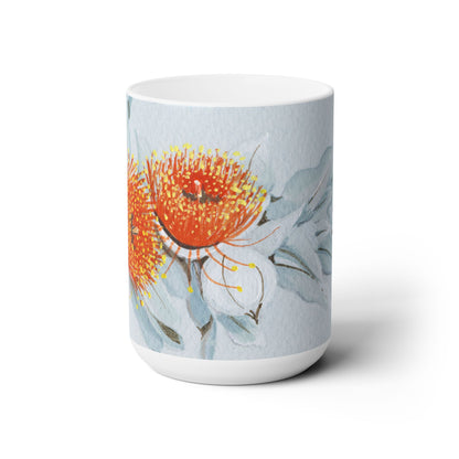 Australian (WA) Eucalyptus Mottlecah Flora Print Ceramic Mug 15oz