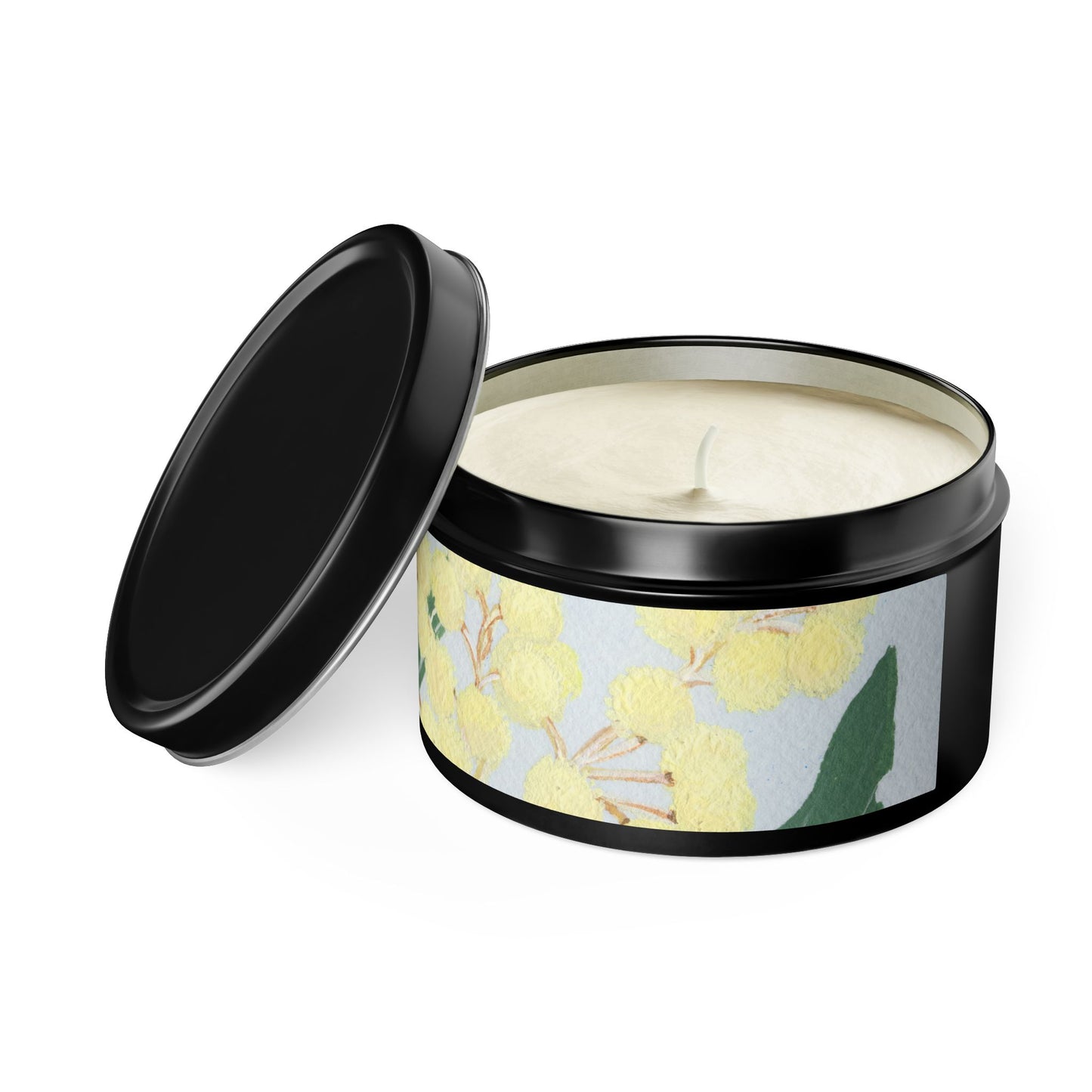 Australian Powder Puff Wattle Tin Candles - Multiple Scents