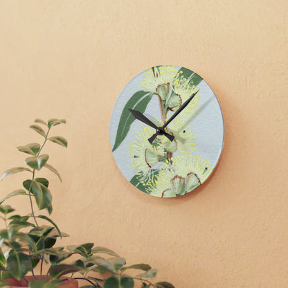 Australian (VIC) Messmate Stringybark Print Acrylic Wall Clock