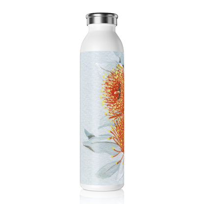 Australian Eucalyptus macrocarpa Mottlecah Slim Water Bottle