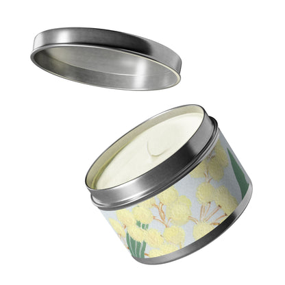 Australian Powder Puff Wattle Tin Candles - Multiple Scents