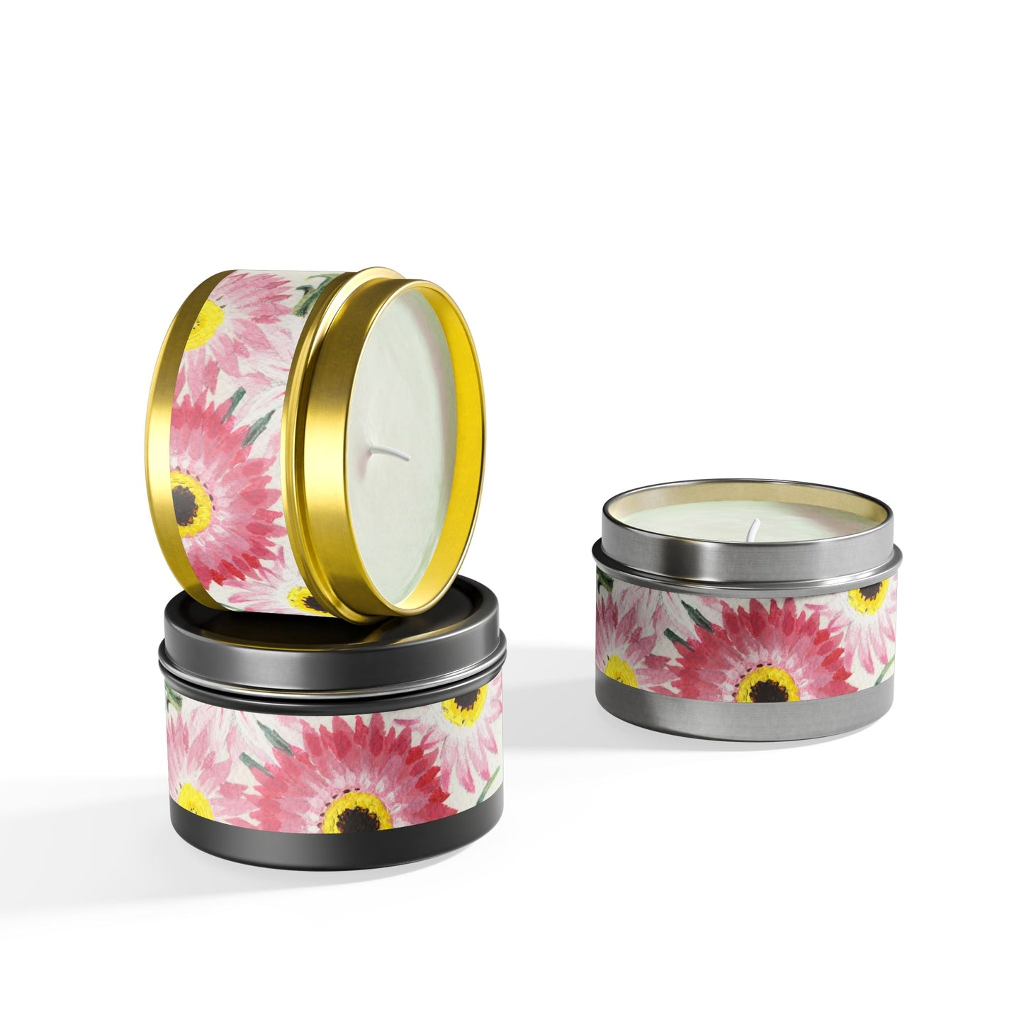 Australian Everlasting Daisies Tin Candles - Multiple Scents