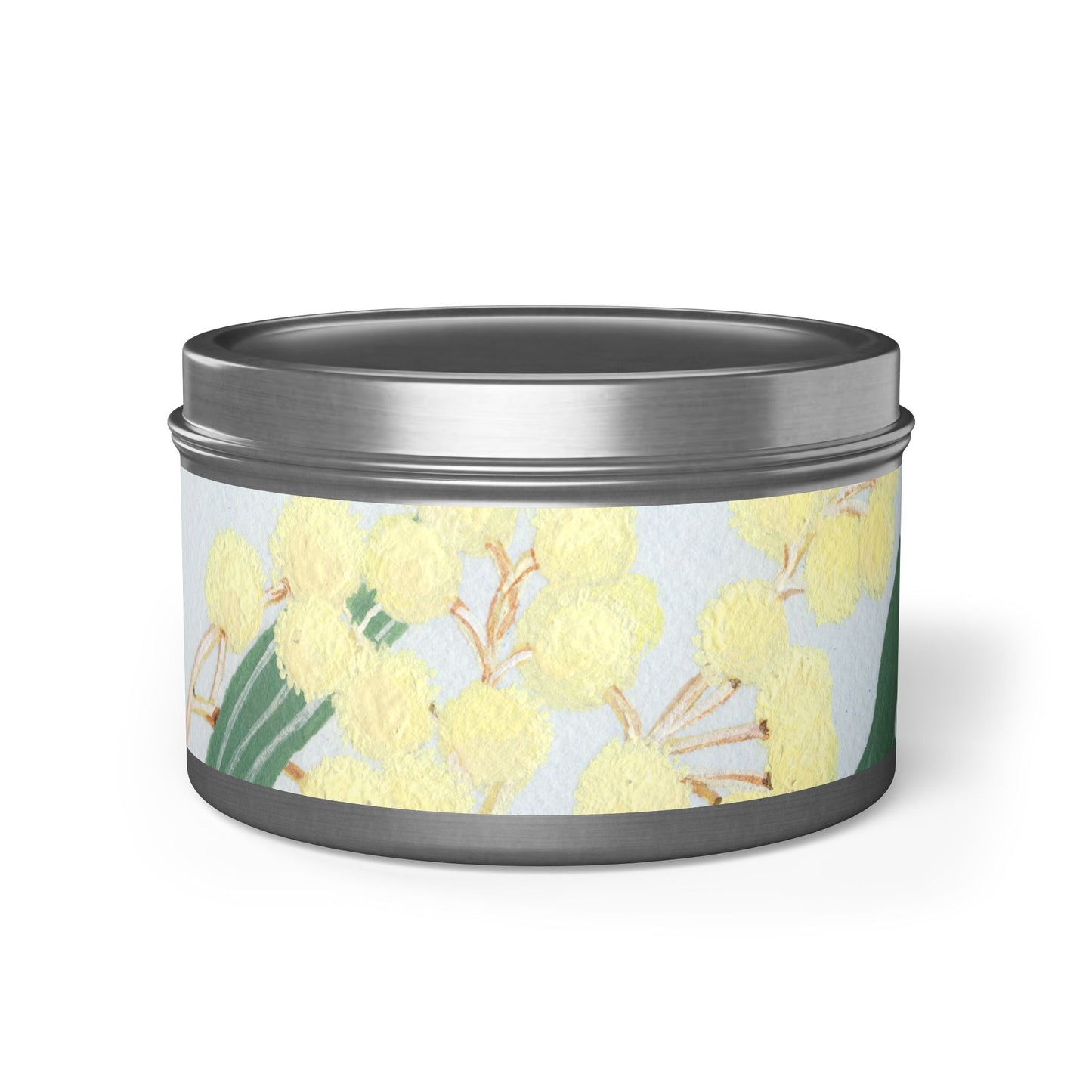 Australian Powder Puff Wattle Tin Candles - Multiple Scents