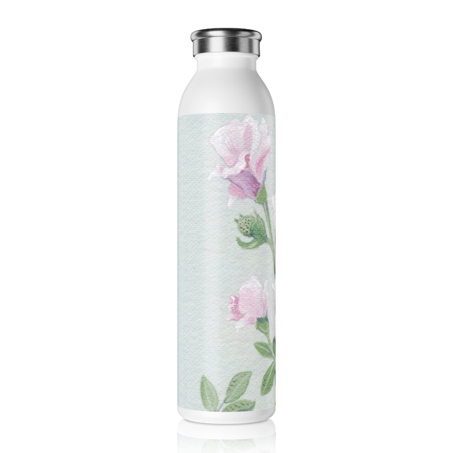 Australian Sturt's Desert Rose Slim Water Bottle