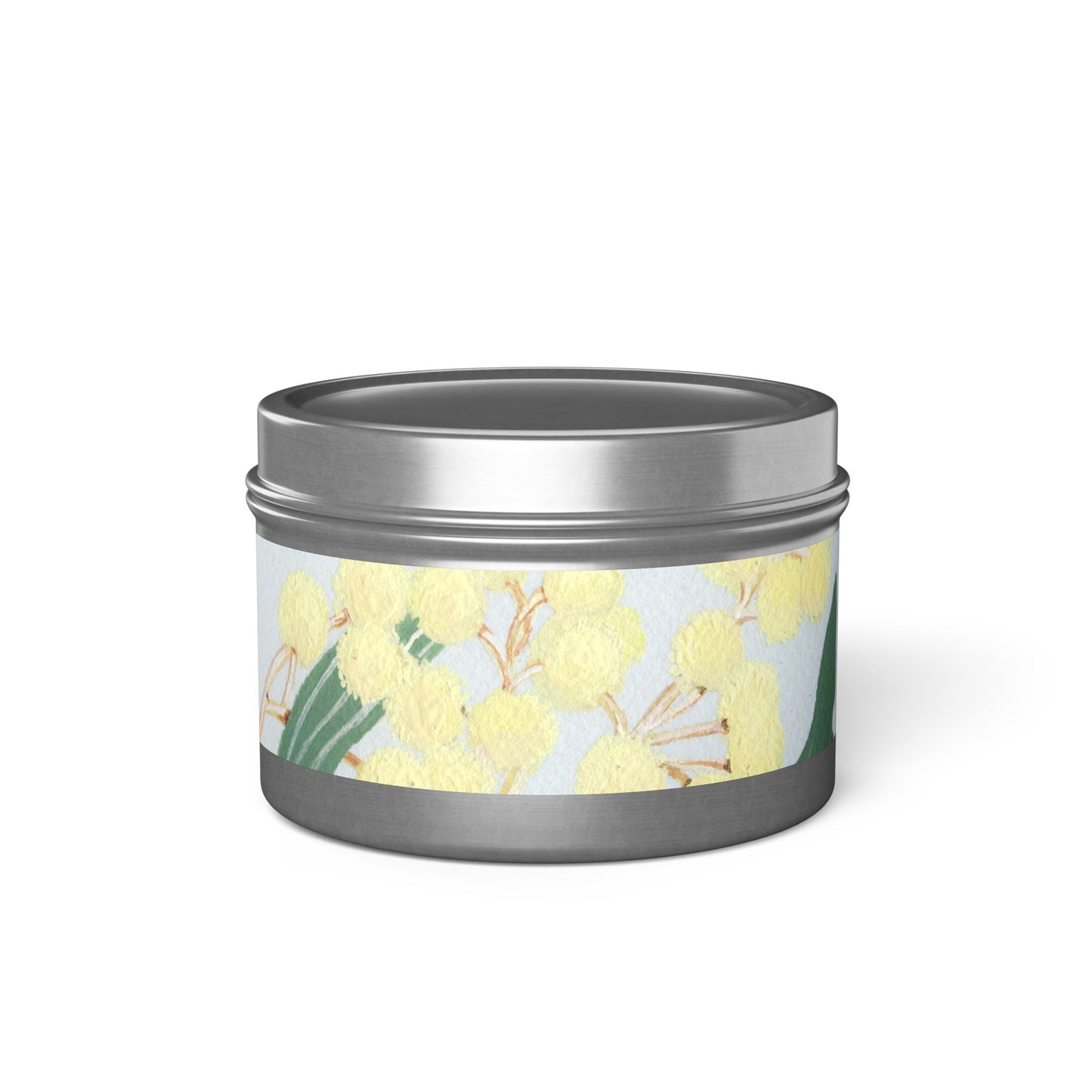 Australian Powder Puff Wattle Tin Candles - Multiple Scents