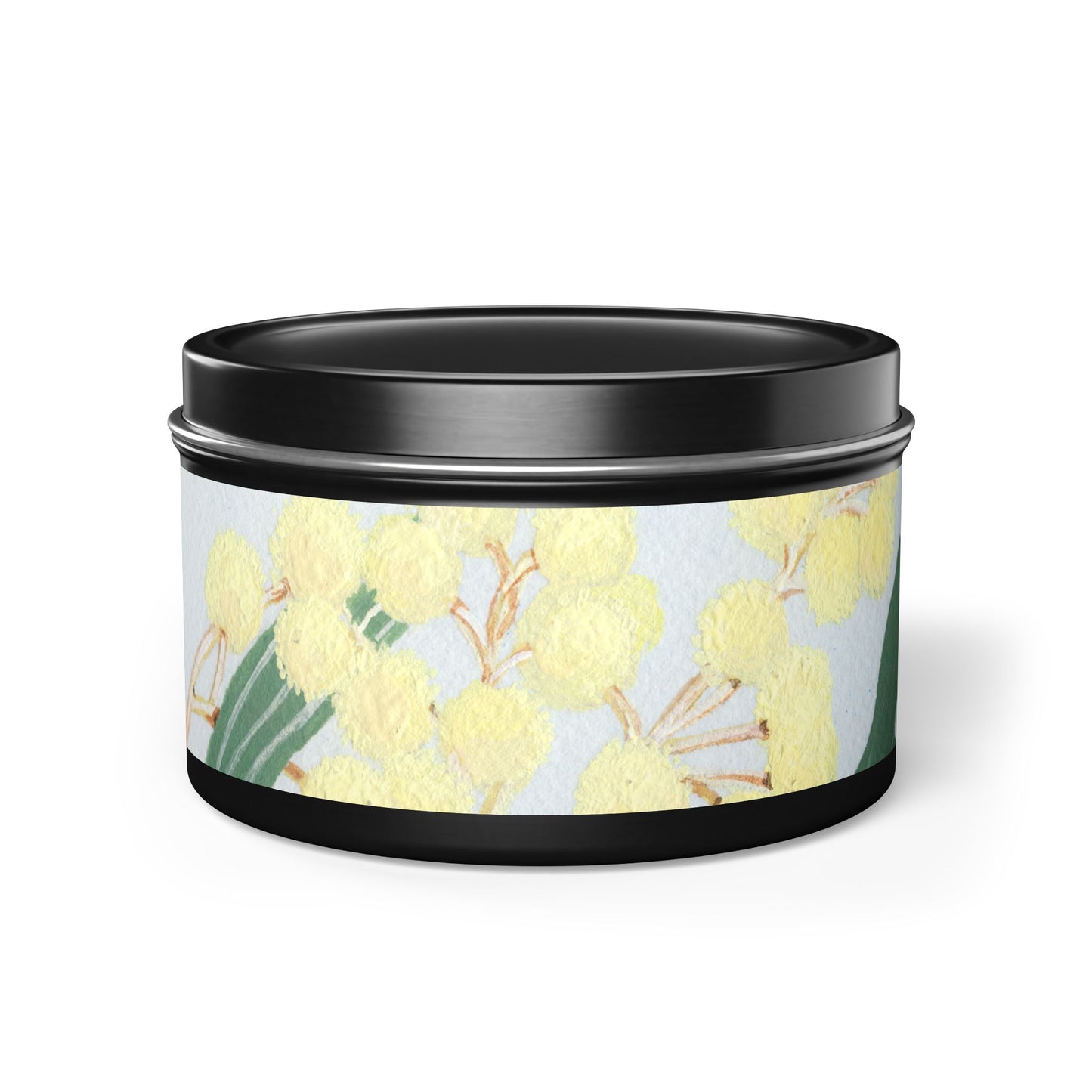 Australian Powder Puff Wattle Tin Candles - Multiple Scents