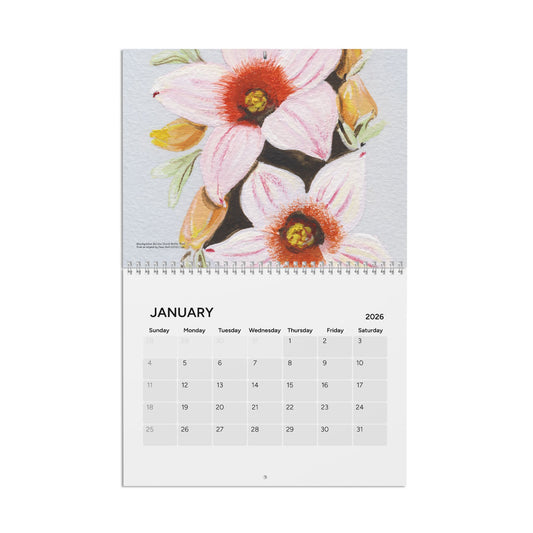 Australian Native Floral Calendar 2026, Original Botanical Artwork | Wall Calendar