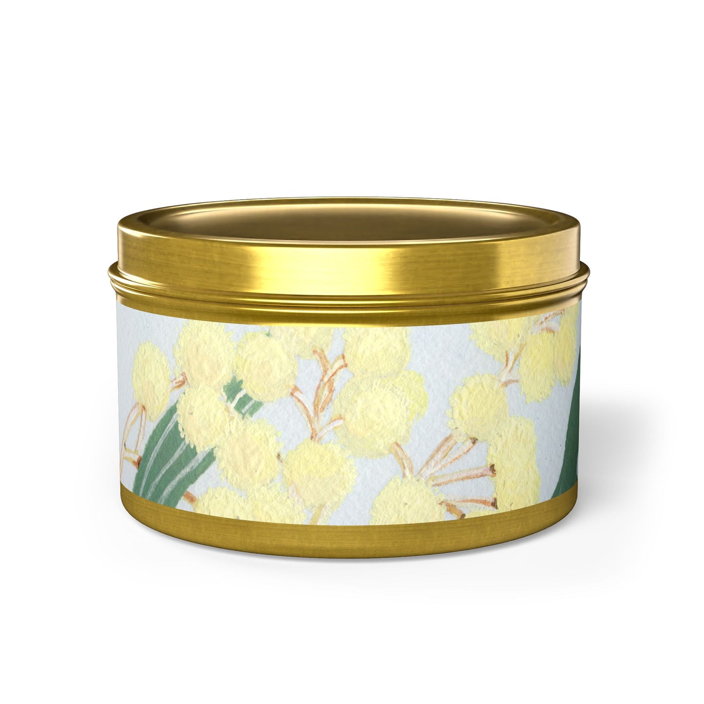 Australian Powder Puff Wattle Tin Candles - Multiple Scents