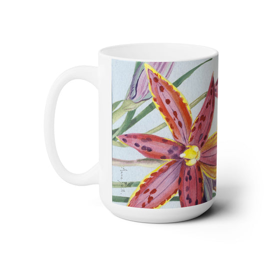 Australian (WA) Queen of Sheba Orchid Flora Print Ceramic Mug 15oz