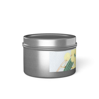 Australian Powder Puff Wattle Tin Candles - Multiple Scents