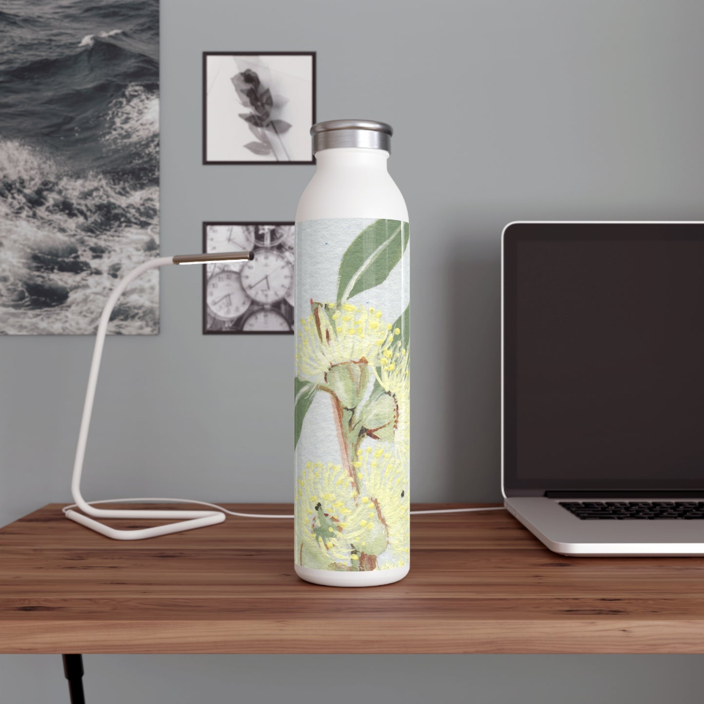 Australian Eucalyptus Messmate Stringybark Slim Water Bottle