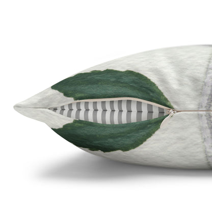 Australian Olearia Flora Print Faux Suede Square Pillow Case