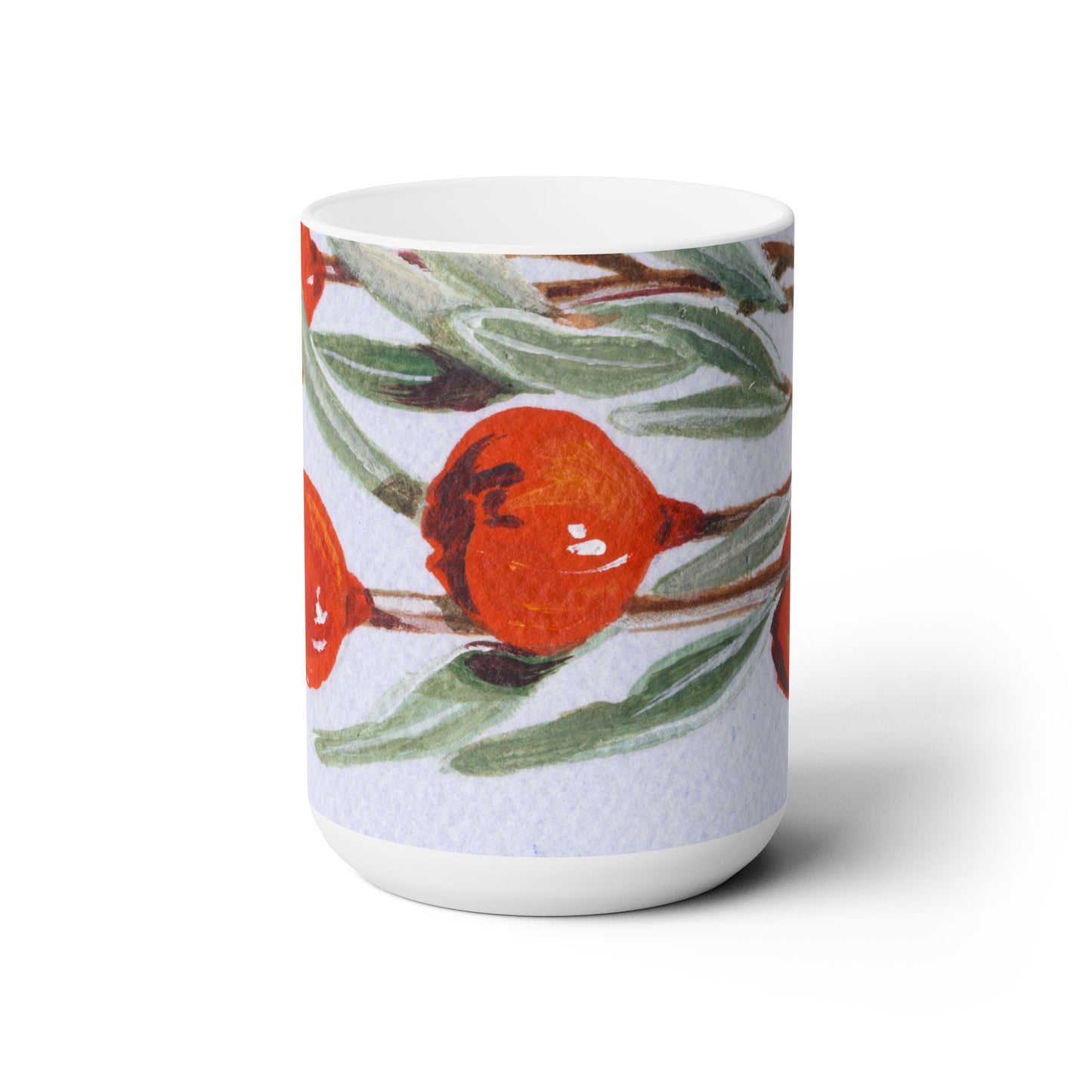 Australian Quandong Flora Print Ceramic Mug 15oz